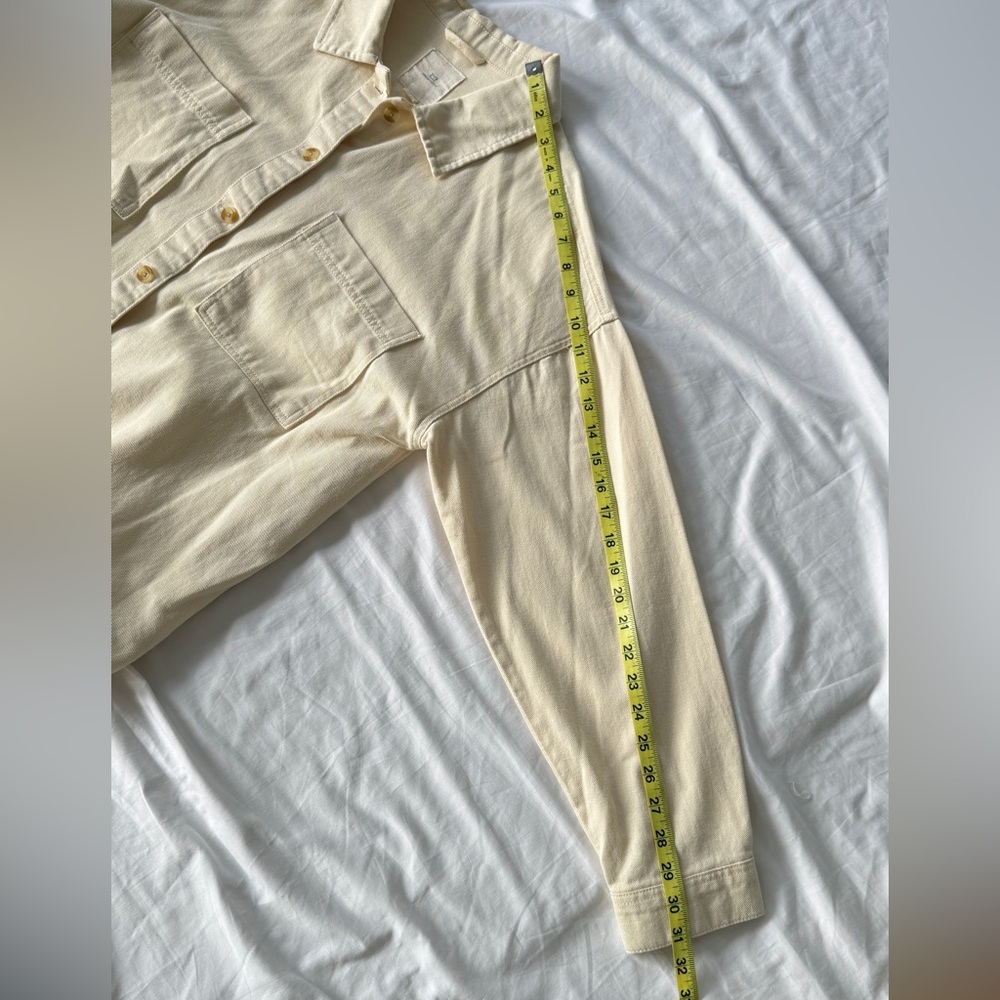 Thread & Supply Cream Lightweight Shirt Jacket women size L - Picture 8 of 9